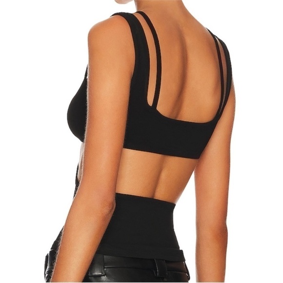 NWT WeWoreWhat black sexy cut-out tank edgy date evening party women large - Picture 2 of 7